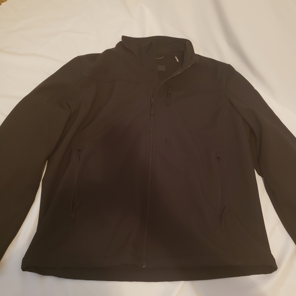 Guess Men's Charcoal Lightweight Rain Jacket